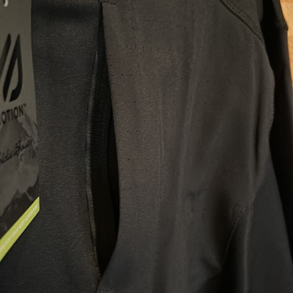 Eddie Bauer NWT Quarter Zip Mock Neck Pullover Size X-Large in Black - Picture 4 of 8